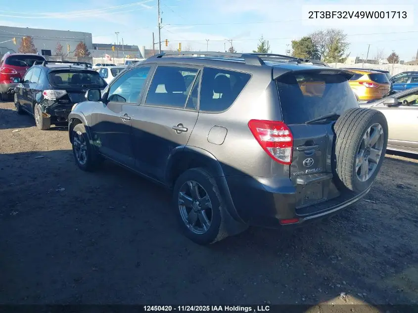 2T3BF32V49W001713 2009 Toyota Rav4 Sport