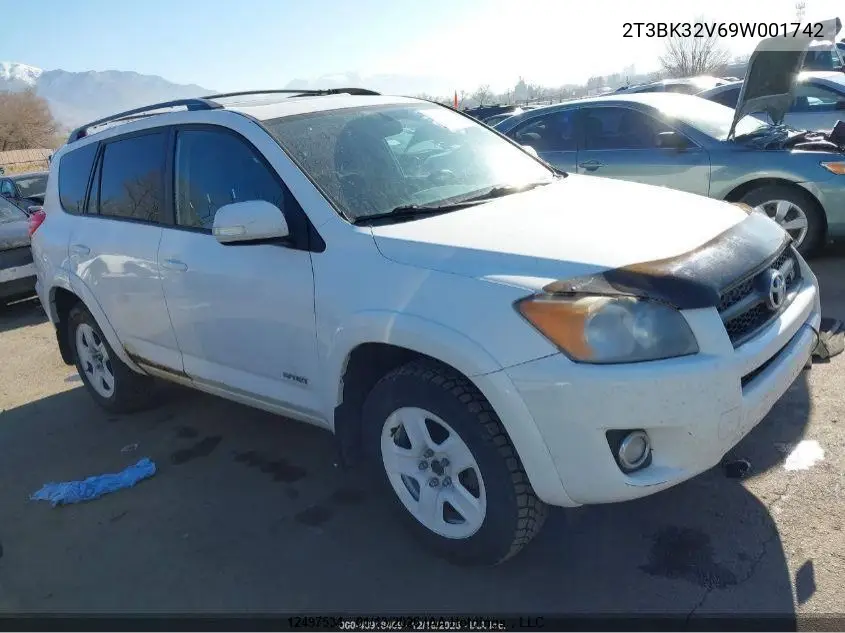 2T3BK32V69W001742 2009 Toyota Rav4 Sport V6