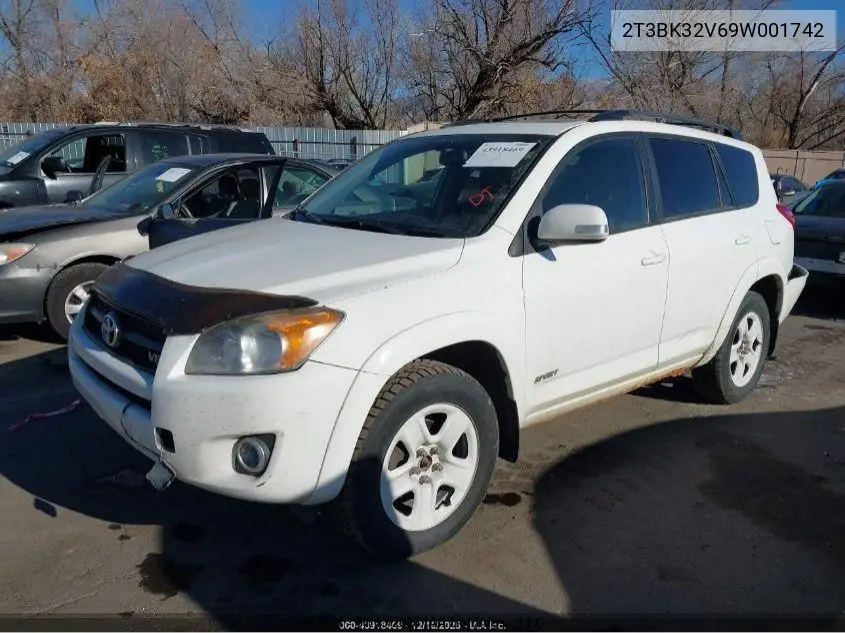 2T3BK32V69W001742 2009 Toyota Rav4 Sport V6