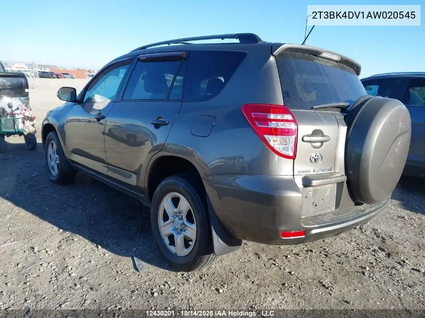2T3BK4DV1AW020545 2010 Toyota Rav4