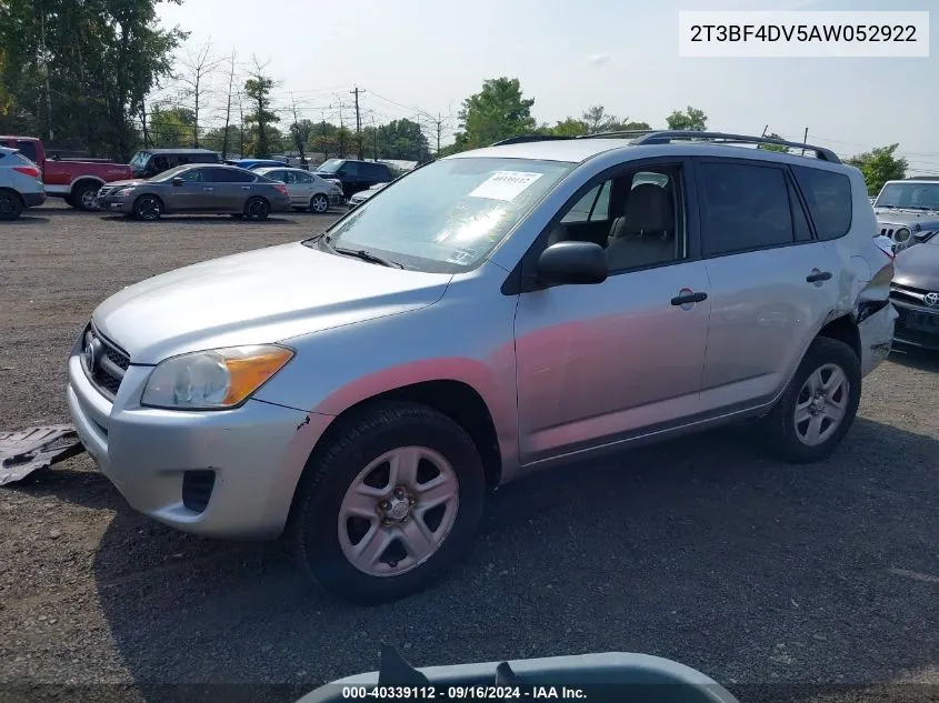 2010 Toyota Rav4 VIN: 2T3BF4DV5AW052922 Lot: 40339112