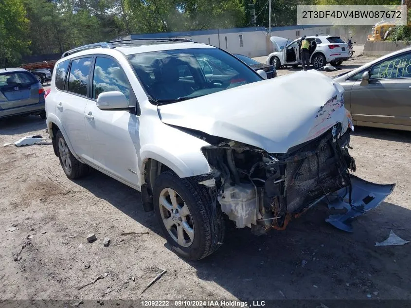 2T3DF4DV4BW087672 2011 Toyota Rav4 Limited