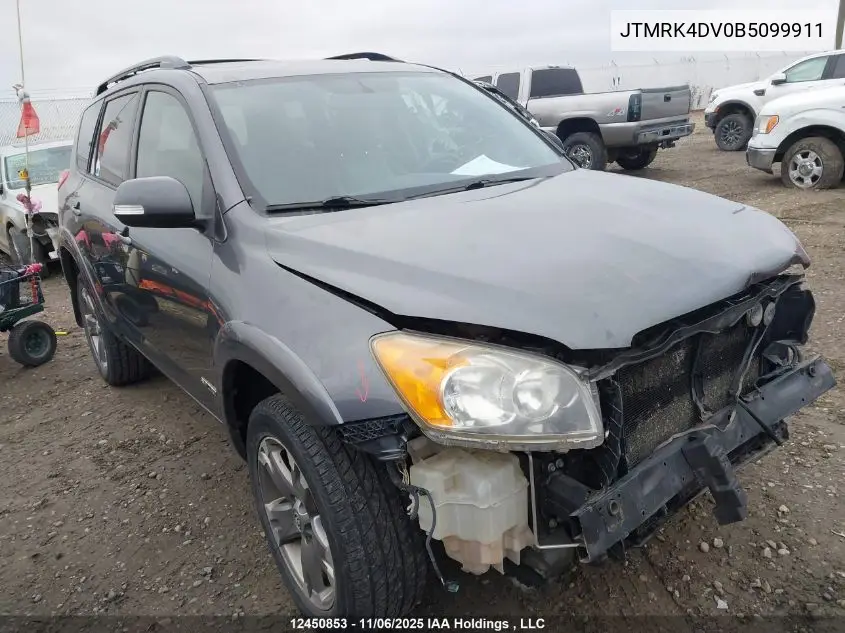 JTMRK4DV0B5099911 2011 Toyota Rav4 Sport