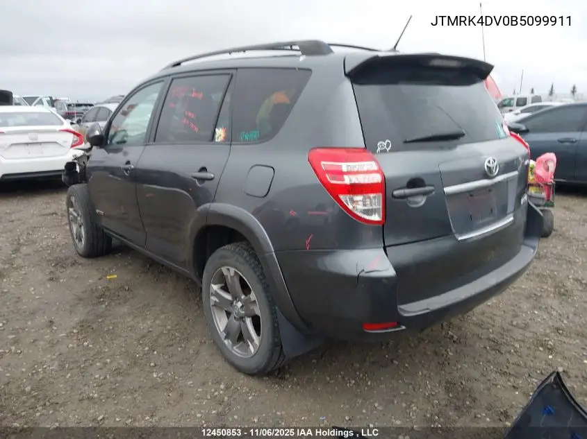 JTMRK4DV0B5099911 2011 Toyota Rav4 Sport