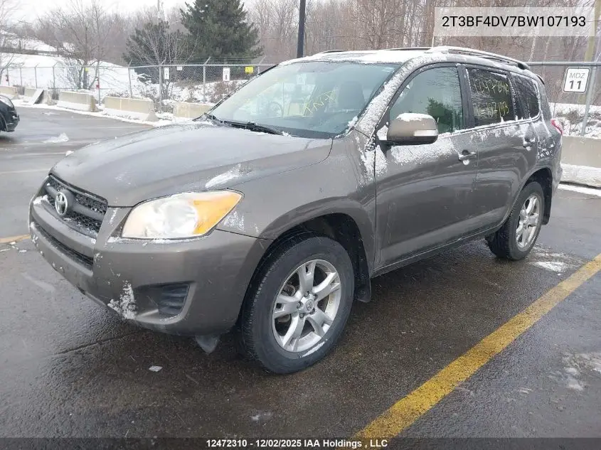 2T3BF4DV7BW107193 2011 Toyota Rav4