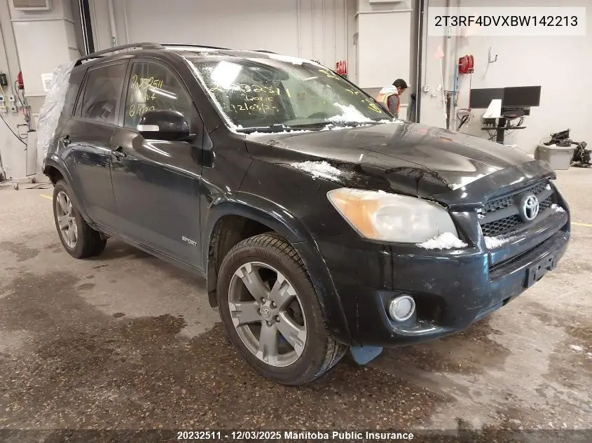 2T3RF4DVXBW142213 2011 Toyota Rav4 Sport