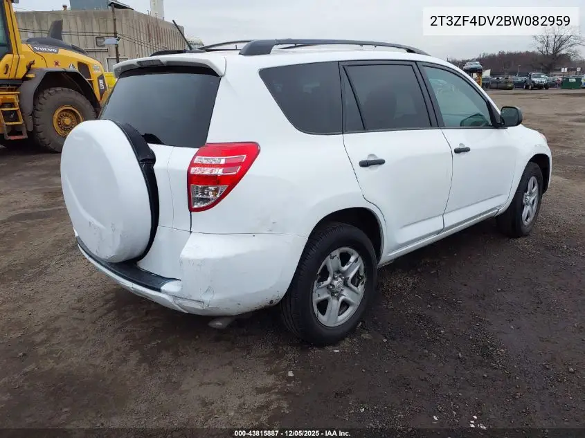 2T3ZF4DV2BW082959 2011 Toyota Rav4