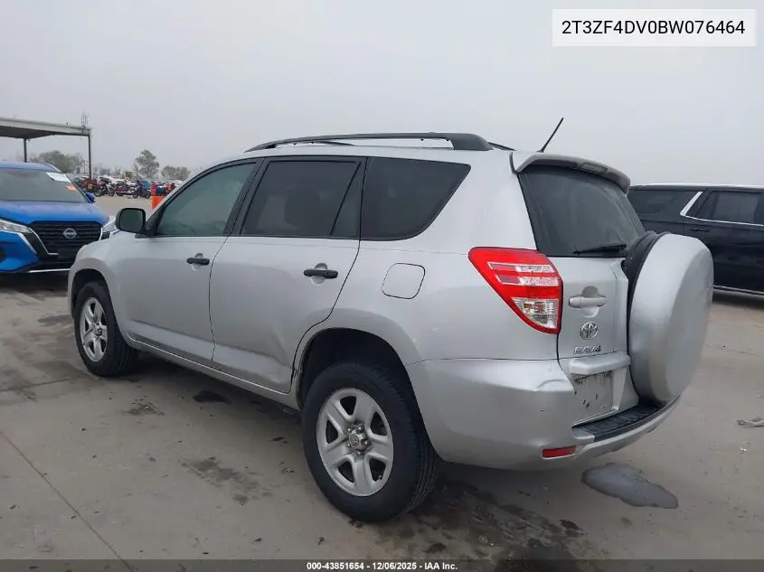 2T3ZF4DV0BW076464 2011 Toyota Rav4