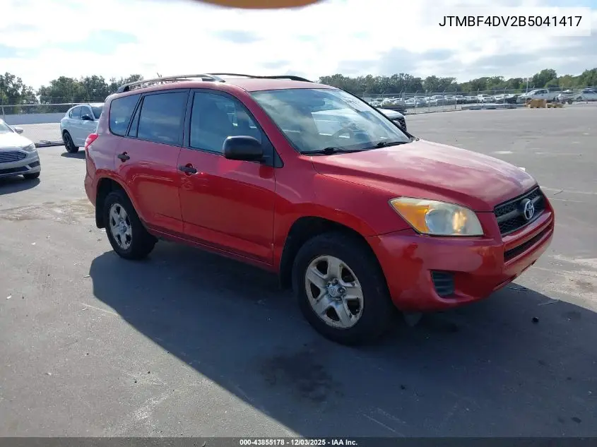 JTMBF4DV2B5041417 2011 Toyota Rav4