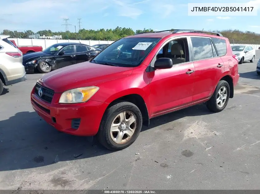 JTMBF4DV2B5041417 2011 Toyota Rav4