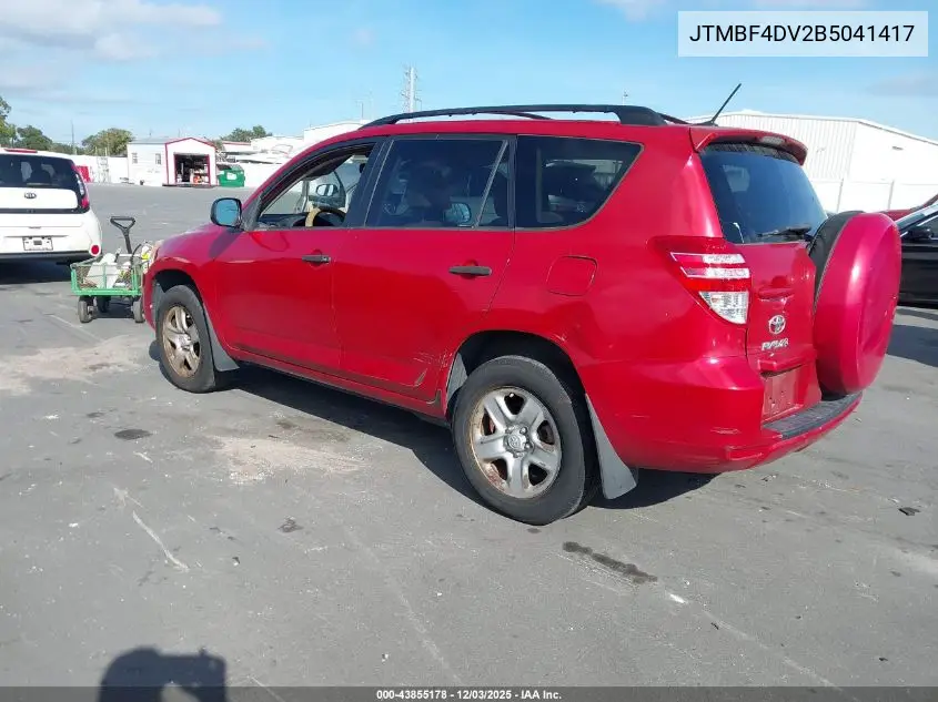 JTMBF4DV2B5041417 2011 Toyota Rav4