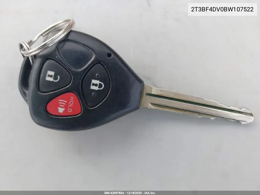 2T3BF4DV0BW107522 2011 Toyota Rav4