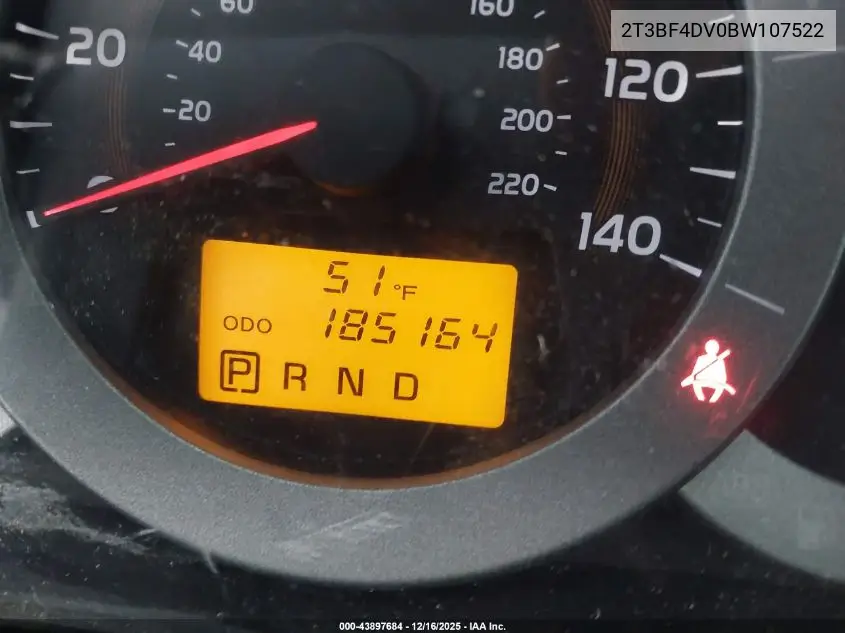 2T3BF4DV0BW107522 2011 Toyota Rav4