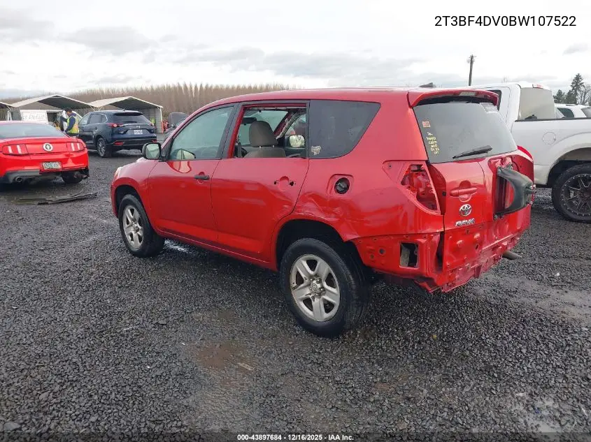 2T3BF4DV0BW107522 2011 Toyota Rav4
