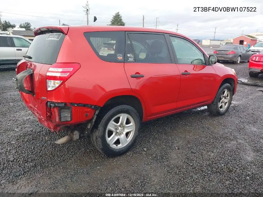2T3BF4DV0BW107522 2011 Toyota Rav4