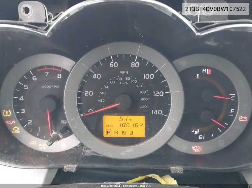 2T3BF4DV0BW107522 2011 Toyota Rav4
