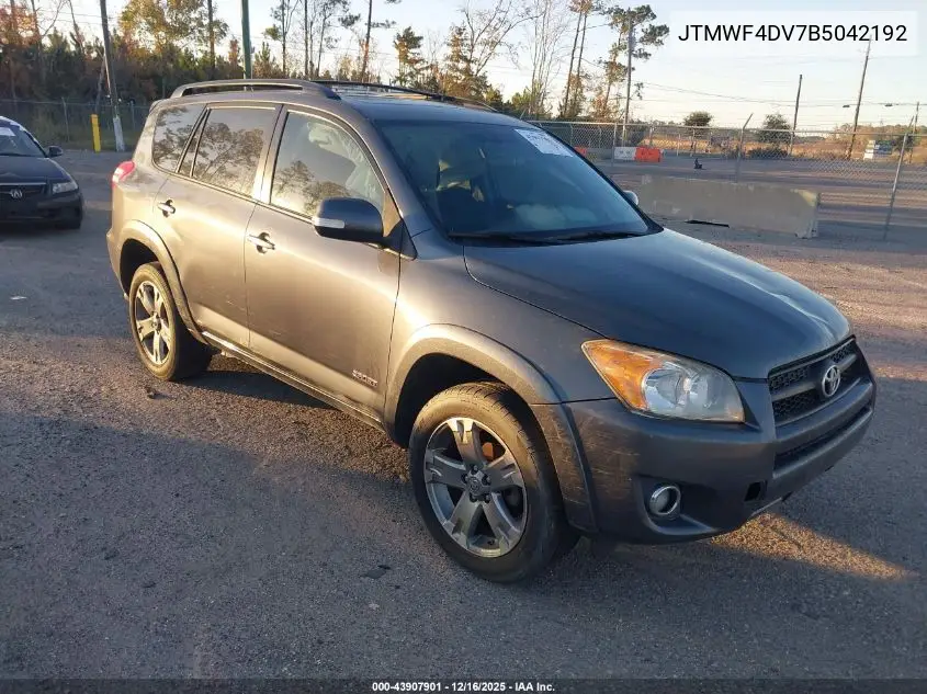 JTMWF4DV7B5042192 2011 Toyota Rav4 Sport