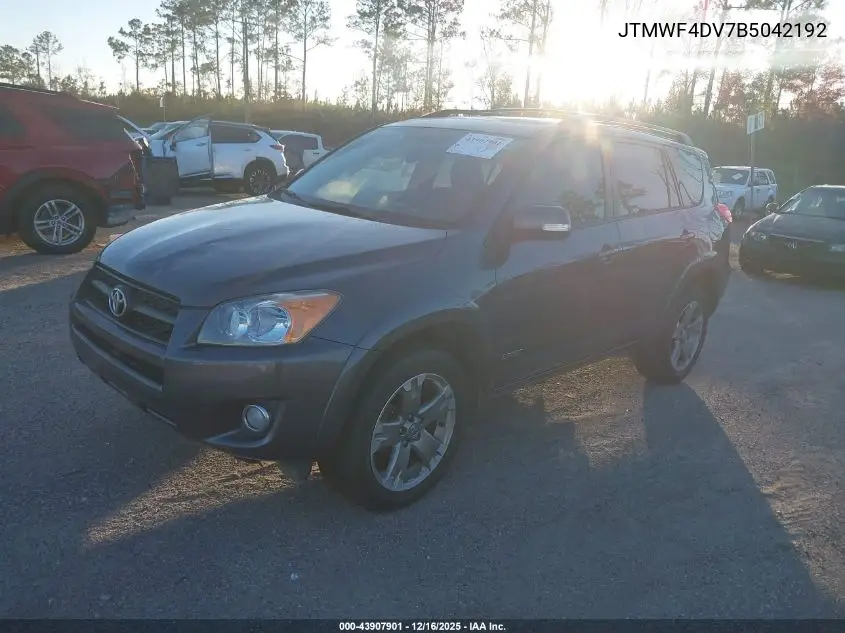 JTMWF4DV7B5042192 2011 Toyota Rav4 Sport
