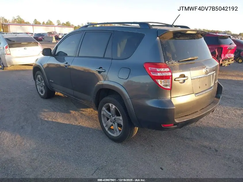 JTMWF4DV7B5042192 2011 Toyota Rav4 Sport