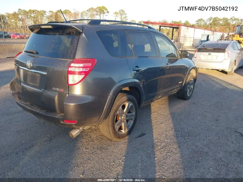 JTMWF4DV7B5042192 2011 Toyota Rav4 Sport