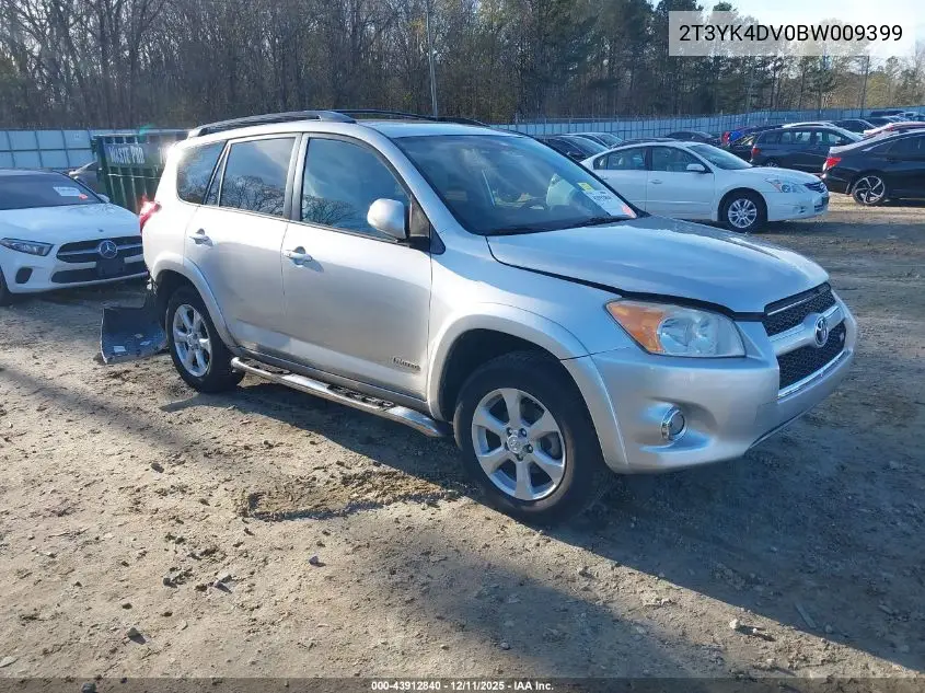 2T3YK4DV0BW009399 2011 Toyota Rav4 Limited V6
