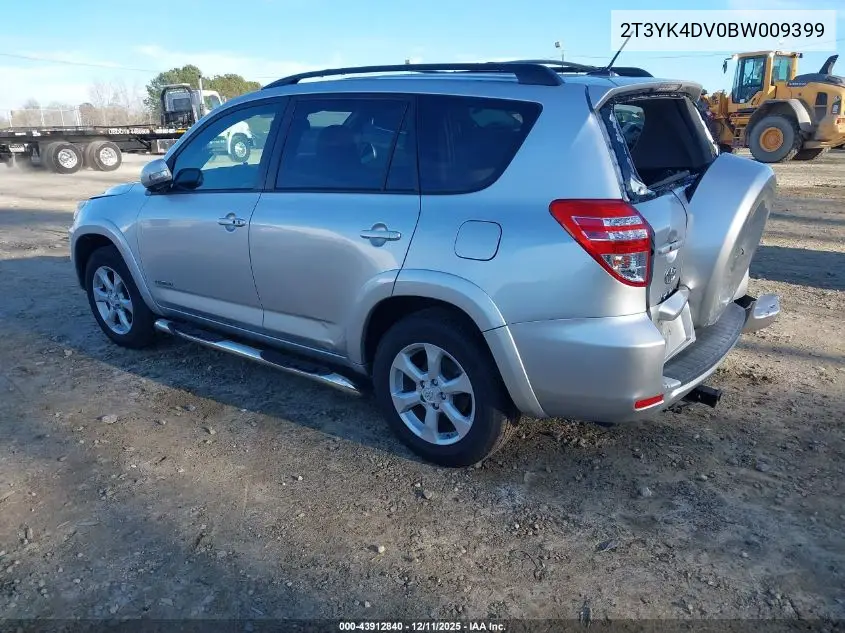 2T3YK4DV0BW009399 2011 Toyota Rav4 Limited V6