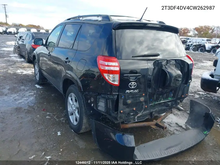 2T3DF4DV4CW262987 2012 Toyota Rav4 Limited