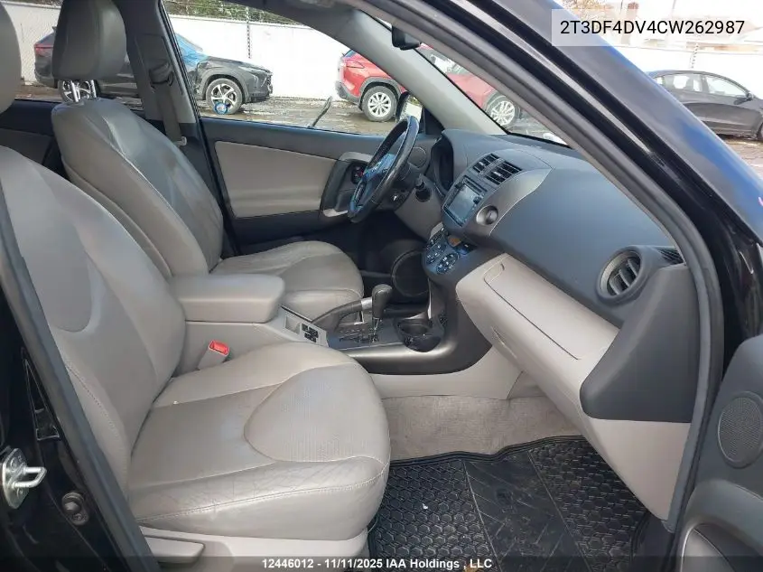 2T3DF4DV4CW262987 2012 Toyota Rav4 Limited