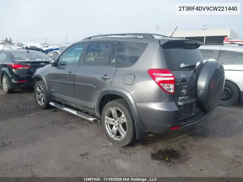 2T3RF4DV9CW221440 2012 Toyota Rav4