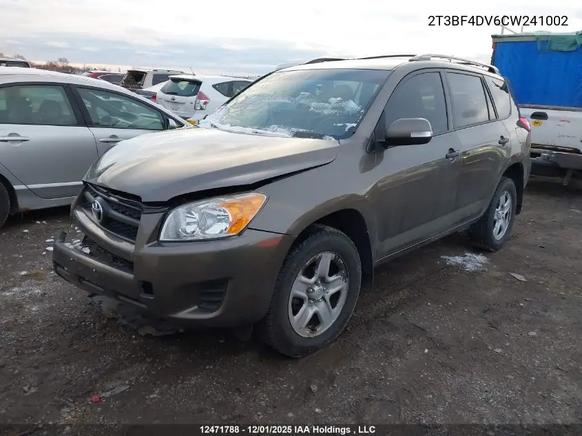 2T3BF4DV6CW241002 2012 Toyota Rav4