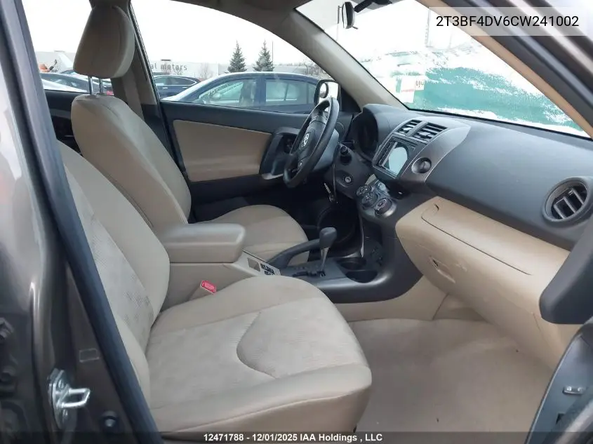 2T3BF4DV6CW241002 2012 Toyota Rav4