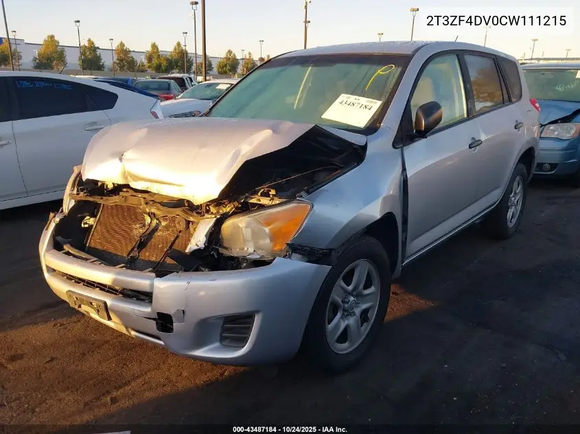 2T3ZF4DV0CW111215 2012 Toyota Rav4