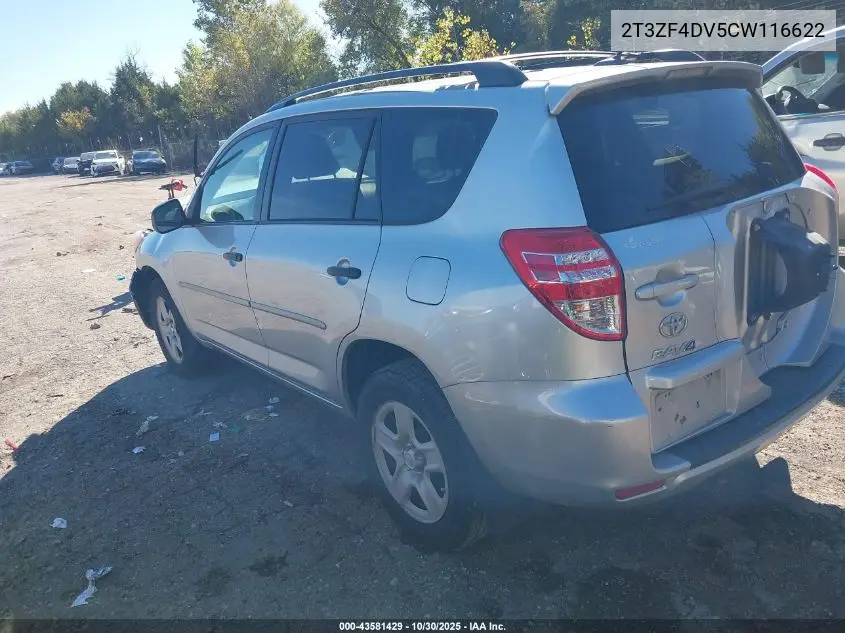 2T3ZF4DV5CW116622 2012 Toyota Rav4