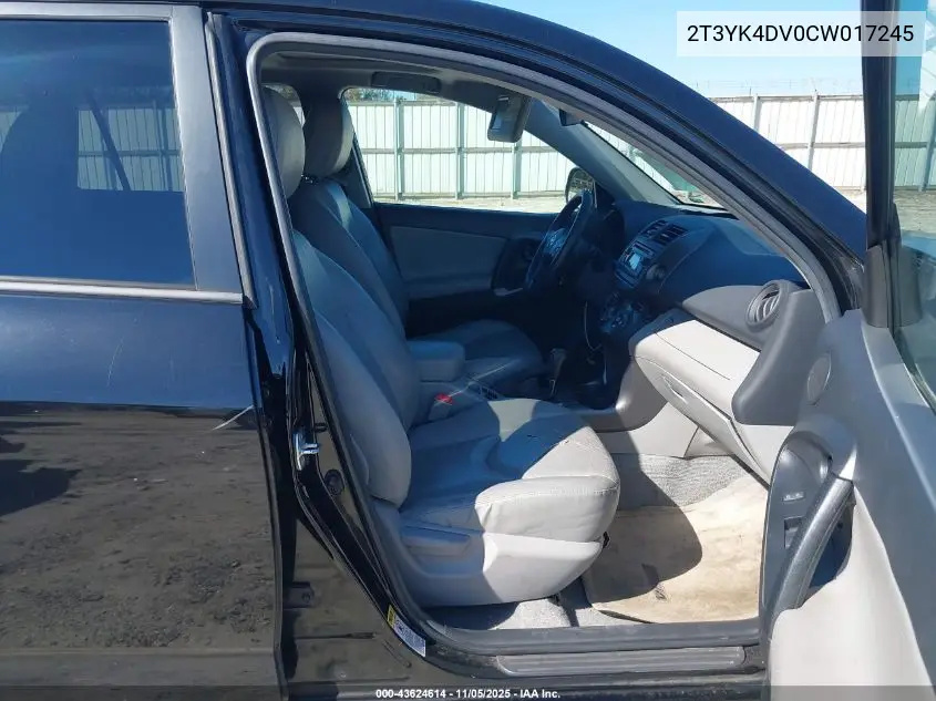 2T3YK4DV0CW017245 2012 Toyota Rav4 Limited V6
