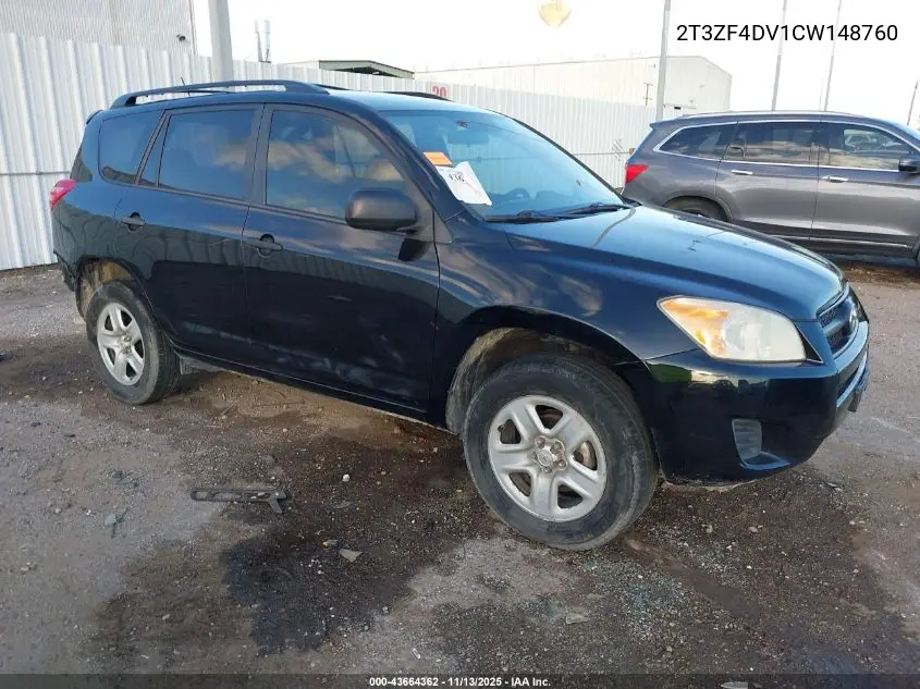 2T3ZF4DV1CW148760 2012 Toyota Rav4