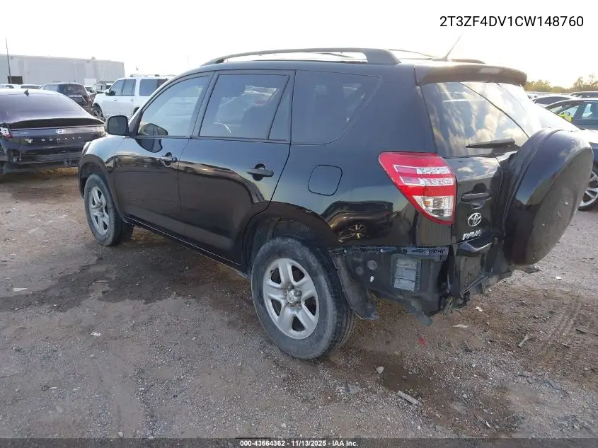 2T3ZF4DV1CW148760 2012 Toyota Rav4