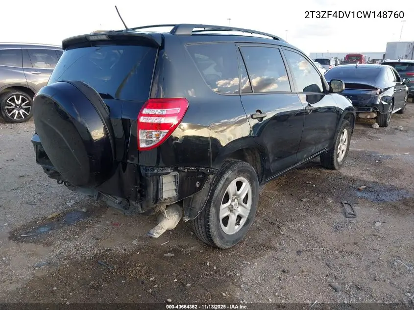2T3ZF4DV1CW148760 2012 Toyota Rav4