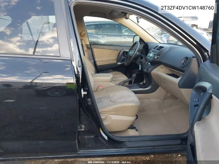 2T3ZF4DV1CW148760 2012 Toyota Rav4