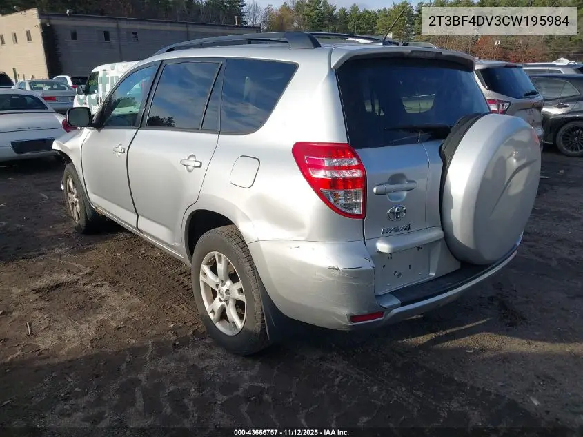 2T3BF4DV3CW195984 2012 Toyota Rav4