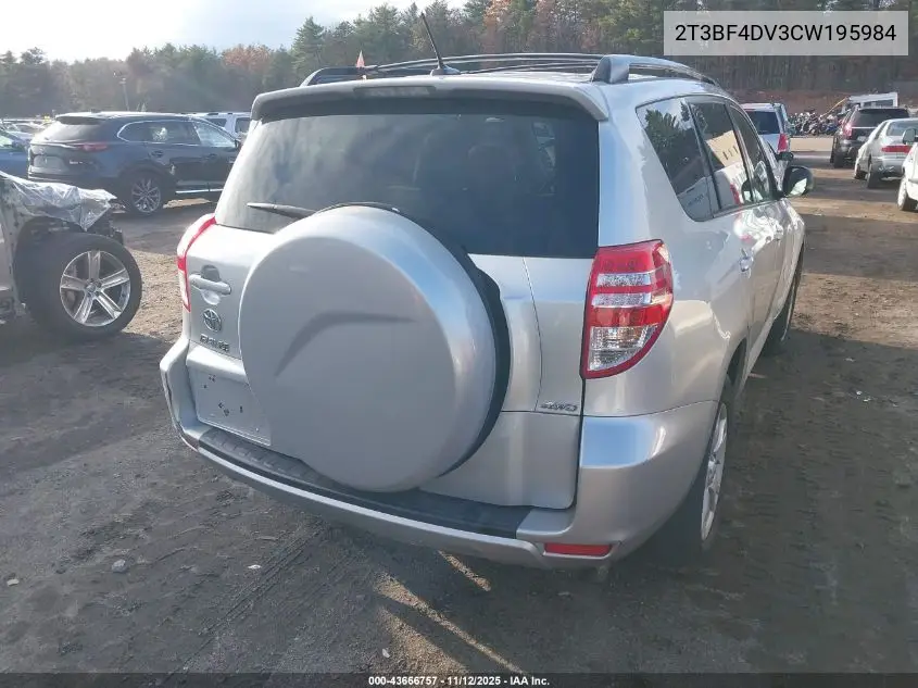 2T3BF4DV3CW195984 2012 Toyota Rav4