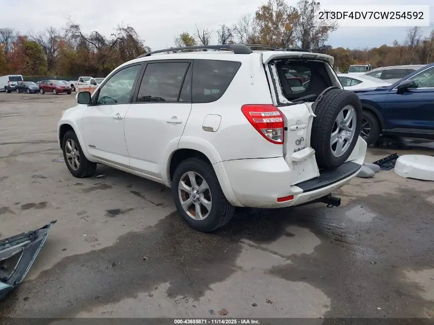 2T3DF4DV7CW254592 2012 Toyota Rav4 Limited