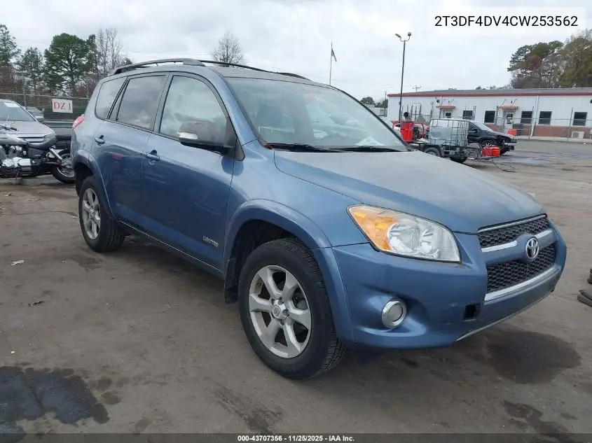 2T3DF4DV4CW253562 2012 Toyota Rav4 Limited