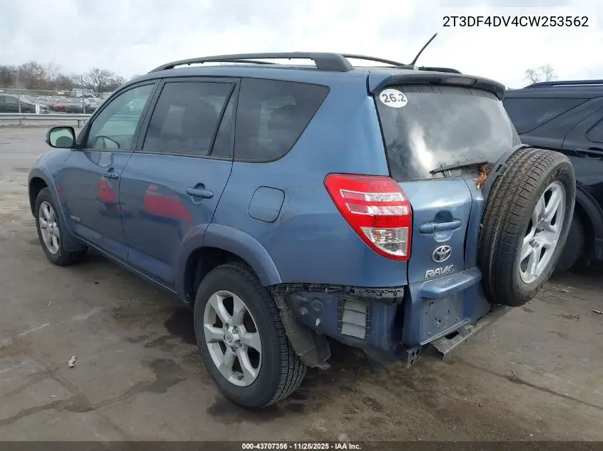 2T3DF4DV4CW253562 2012 Toyota Rav4 Limited