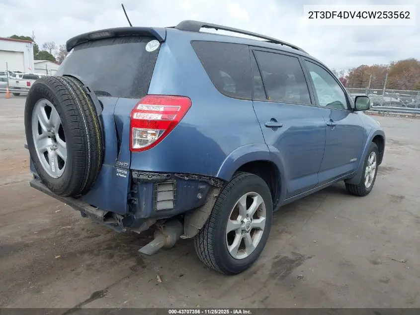 2T3DF4DV4CW253562 2012 Toyota Rav4 Limited