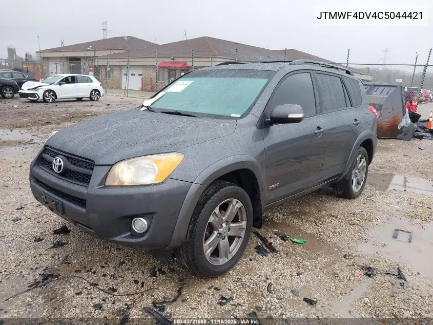 JTMWF4DV4C5044421 2012 Toyota Rav4 Sport