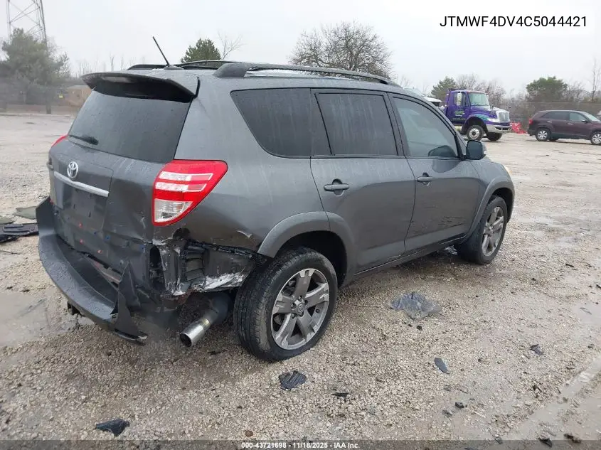 JTMWF4DV4C5044421 2012 Toyota Rav4 Sport
