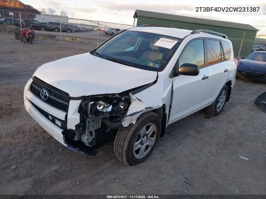 2T3BF4DV2CW231387 2012 Toyota Rav4