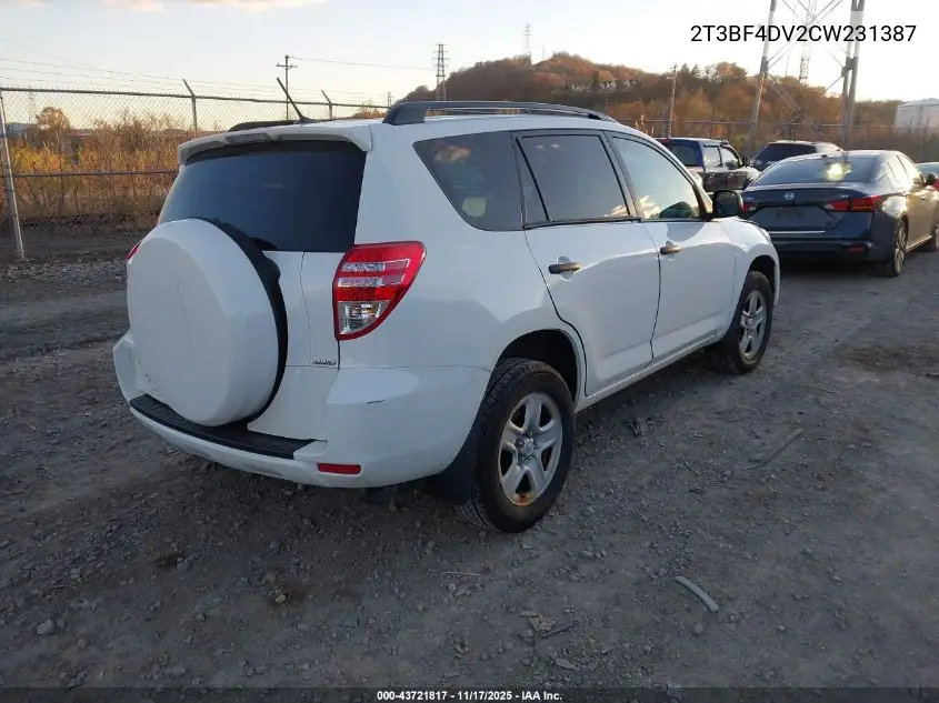 2T3BF4DV2CW231387 2012 Toyota Rav4