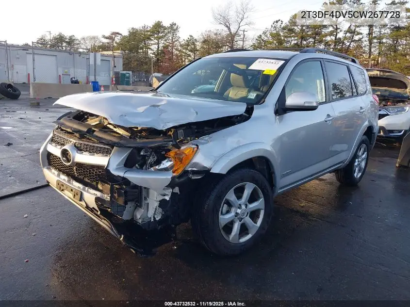 2T3DF4DV5CW267728 2012 Toyota Rav4 Limited