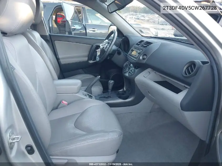 2T3DF4DV5CW267728 2012 Toyota Rav4 Limited